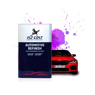 Kit de galón de pintura para automóvil con barniz de sólidos altos para pintura de capa transparente para automóvil resistente al pandeo