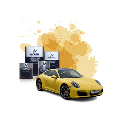La capa superior automotriz de la laca amarilla marrón del coche pinta la viscosidad adaptable 2K