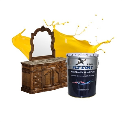 Pintura de madera de PU transparente de alto brillo resistente a los rayos UV con buena adherencia