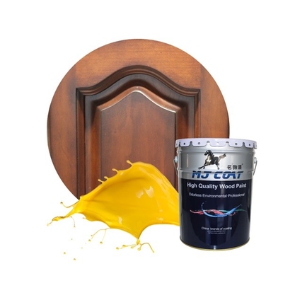 Pintura de madera de PU transparente de alto brillo resistente a los rayos UV con buena adherencia