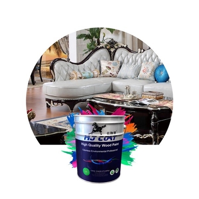 Pintura de madera de PU transparente de alto brillo resistente a los rayos UV con buena adherencia