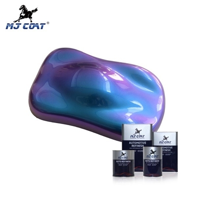 Pintura de camaleón para coche con capa base de alto brillo, pintura de camaleón automotriz de película completa