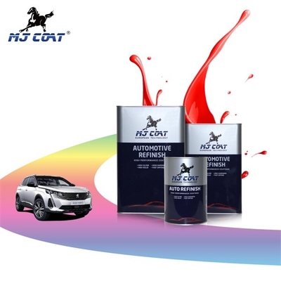 Fácil de rociar Pintura automotriz personalizada 2K Amarillo limón Pintura para autos roja