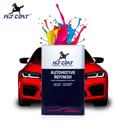 Fácil de rociar Pintura automotriz personalizada 2K Amarillo limón Pintura para autos roja