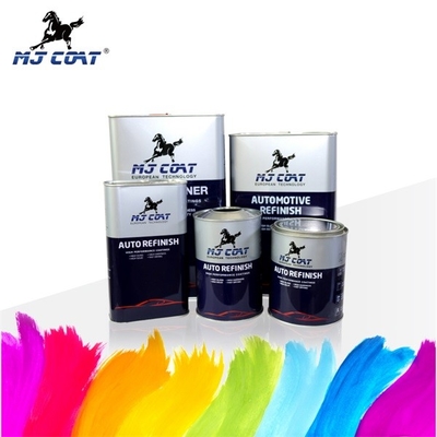Fácil de rociar Pintura automotriz personalizada 2K Amarillo limón Pintura para autos roja