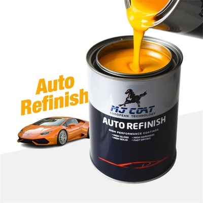 Pintura de repintado automático de color sólido 1K Pintura de repintado de coche de alta adherencia