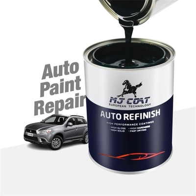 Reacabado de pintura de poliuretano acrílico para automóviles Pintura perla automotriz negra mate