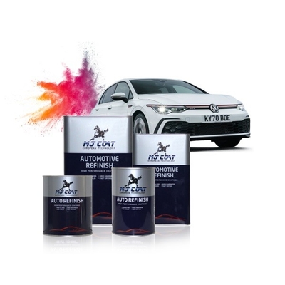 Reacabado de pintura de poliuretano acrílico para automóviles Pintura perla automotriz negra mate