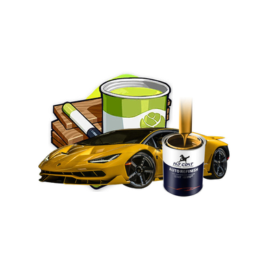 Primer acrílico para automóviles de alto rendimiento para superficies de automóviles de brillo semigrilloso