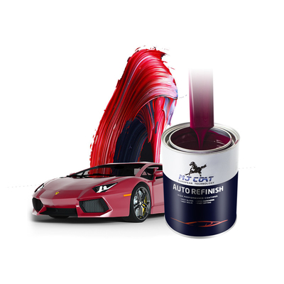 Pintura para el revestimiento superior de automóviles a base de agua con acabado brillante con un contenido de COV inferior a 50 g/l