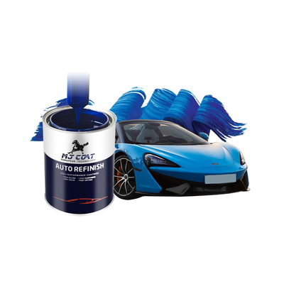 Pintura de revestimiento superior para automóviles con un contenido de sólidos superior al 40% y un contenido de COV inferior a 50 g/l