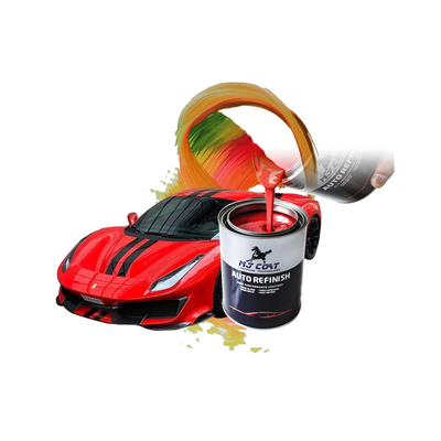 4-6 horas Tiempo de recubrimiento Pintura de capa superior de automóvil brillante 400-500 pies cuadrados Cobertura Menos de 50 G/L Contenido de COV