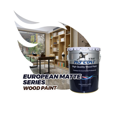 Fácil de aplicar pintura de madera PU mate Bajo contenido de COV para acabado mate