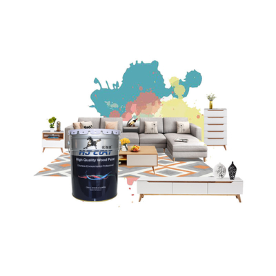 Pintura de madera de PU de acabado liso Seca rápida 2-3 horas Aplicación de múltiples capas para la superficie de la madera