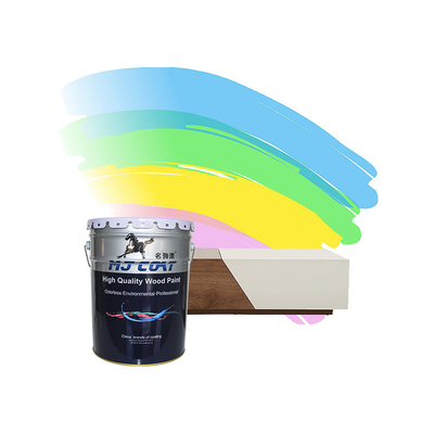 Pintura de madera de acabado PU Matte 65m2/L Pintura de recubrimiento con 2-3 capas Bajo contenido de olor y VOC