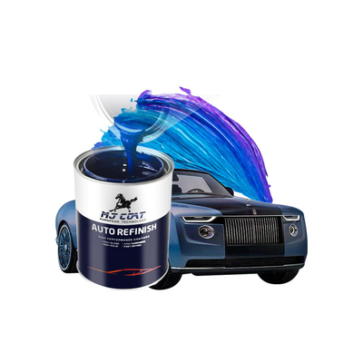 Pintura de acabado para automóviles de color blanco brillante con un contenido de sólidos superior al 40%
