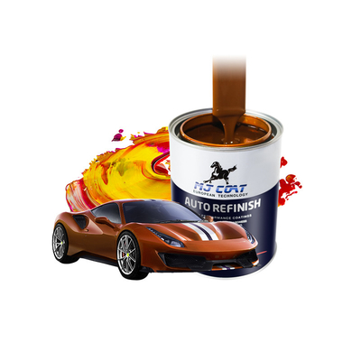 Pintura de capa superior para automóviles brillante con contenido reducido de COV